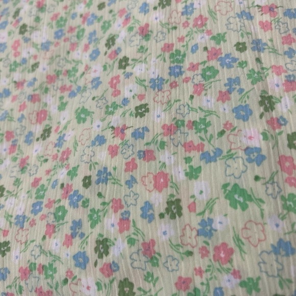 NWT ASOS Only Collar  V neck Pistachio Green Floral Midi Dress Sz 12/ Large - Picture 8 of 10